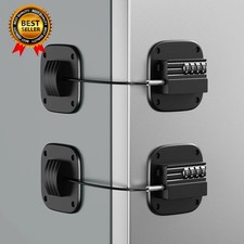 2 Pack Fridge Lock with Combination No Key Required Upgrade Refrigerator Lock