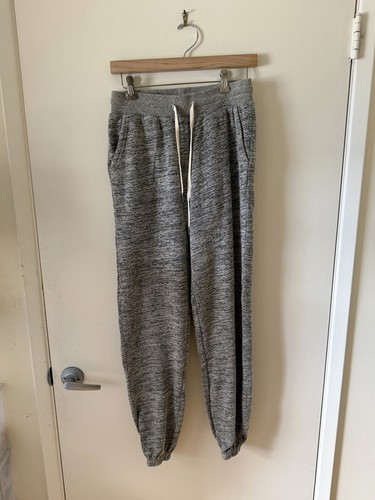 John Elliott Sweatpants Men's Size 2 M Heather Grey Marled Fleece Made USA