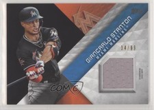 2018 Topps Major League Material Series 1 Black 34/99 Giancarlo Stanton qm6