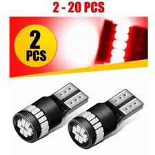 2-20x Red T10 168 W5w 24smd Led License Plate Interior Trunk Map Light Bulb 2835