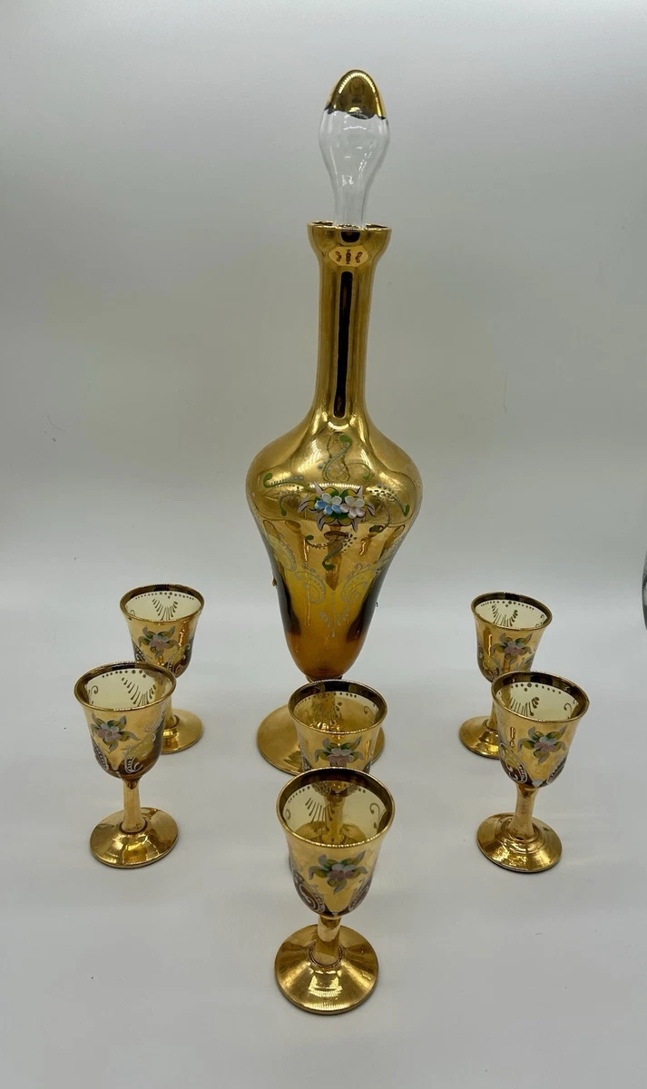 Venetian Glass Decanter Italian Art for sale | eBay