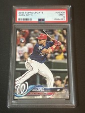 2018 TOPPS UPDATE #US300 JUAN SOTO ROOKIE RC PSA 9