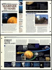 Mariner To Mars #14 Mission Log Secrets Of The Universe Fact File Fold-Out Page