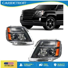 Headlight Assembly Fit For 2010-2015 GMC Terrain Halogen Amber and Clear Lens