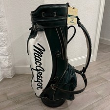 MacGregor Pro Only Green White Faux Leather Golf Staff Bag Mens OS