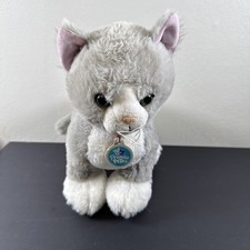 Build A Bear Promise Pets Cat Plush Striped Gray and White 12  Calico Kitten BAB