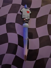 Handmade Beaded Multi-Color Nurse Theme Twist Click Pen