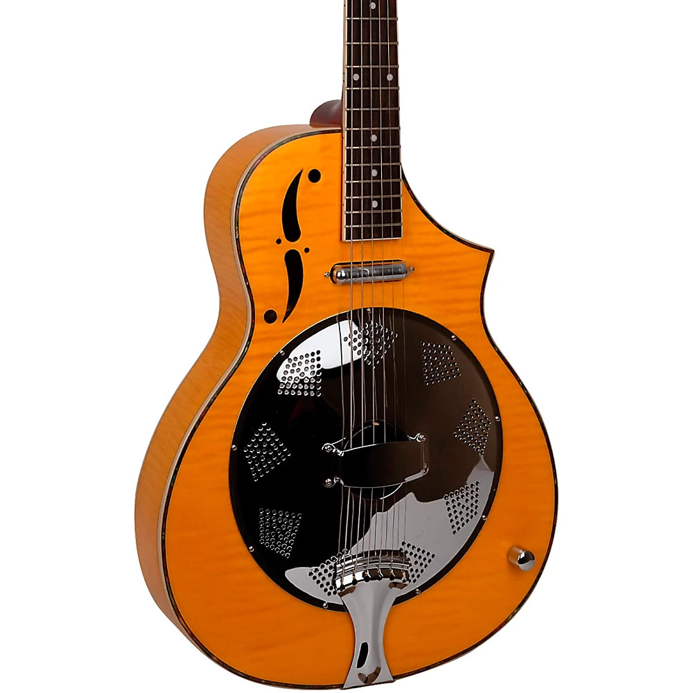 Gold Tone Mojo Round-Neck Acoustic-Electric Resonator Guitar Blonde 201090₽