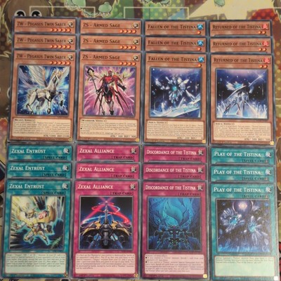 AGOC Tistina & LIOV ZW/ZS Zexal Common Cores 24cd Mint Yugioh XYZ Support Bundle