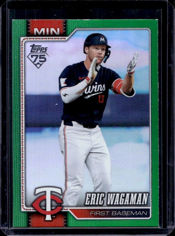 2026 Topps Eric Wagaman Green Rainbow Foil #/99 Twins