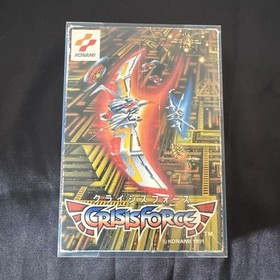 Crisis Force FC Famicom NES CIB Konami Retro Rare Shooter Japan Import Tested