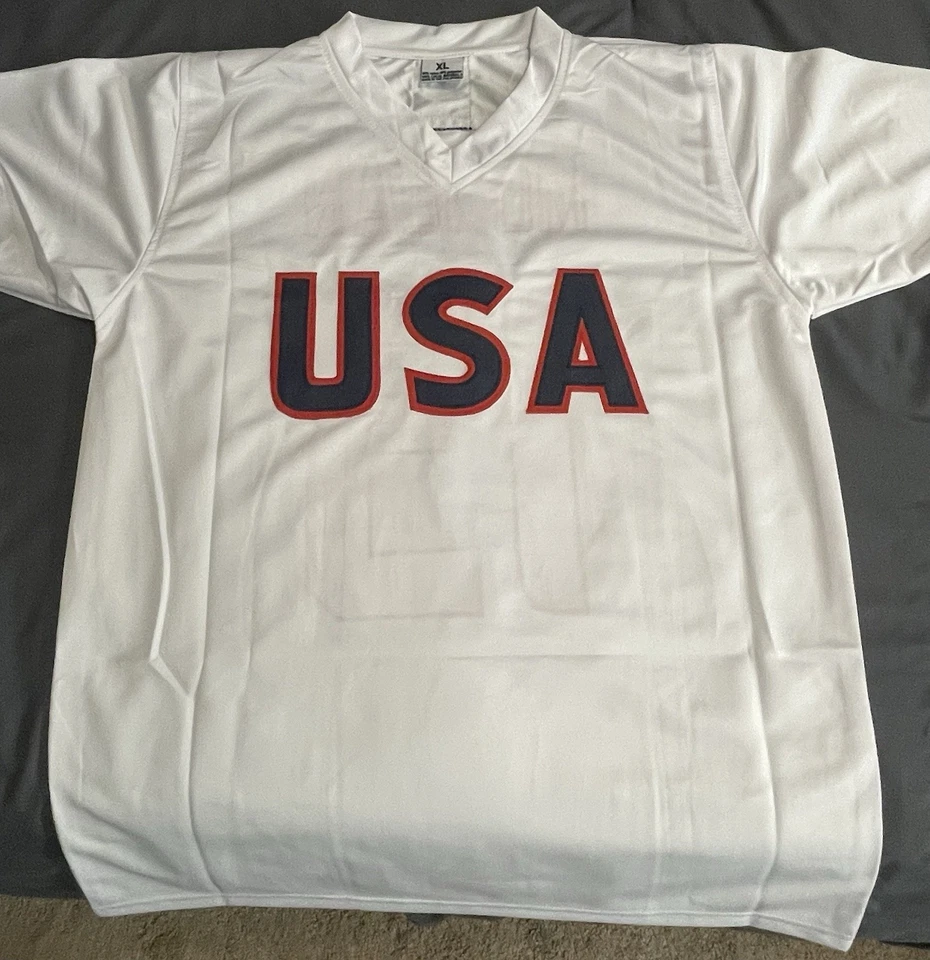 Camiseta autografiada/firmada del equipo Alex Morgan de Estados Unidos Beckett certificado de autenticidad Foto 3 de 3