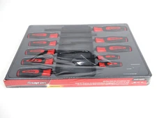 Snap-On Tool SGAB1000BR RED 10-Pc 3/32-3/8 SAE Ball Hex Instinct Screwdriver Set