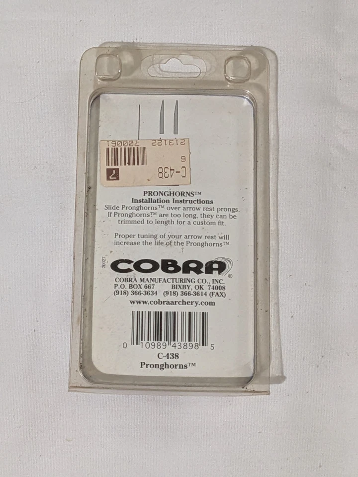 NOS COBRA PRONGHORNS C438 2 in UNOPENED Package Brand New - Image 4 of 4