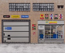 1/64 scale paper pop up diorama display for diecast vehicles.