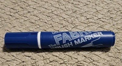 Marvy Uchida Fabric Marker With Brush Point Blue