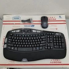 Logitech MK550 Wave Comfort Wireless Combo K350 Keyboard M510 Mouse - NO DONGLE
