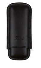 Zino Black Leather 2 Double R Cigar Case / Pouch, 51003001, New In Box