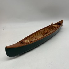 15" Hand Crafted, Crafted Wooden Canoe. Cabin, Lake Decor.