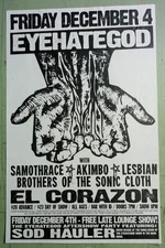 Eyehategod with Samothrace Poster 2009 Original Concert Show Flyer