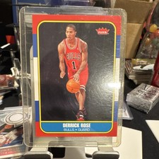 Fleer 2008-09 1986-87 Retro Rookies Derrick Rose RC Insert #86R-163 Bulls