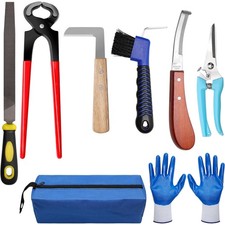 Hoof Trimming Kit for Horses Goats Sheep Hoof Care Tools Nipper Shears File