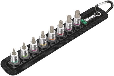 Wera Tools 2-1/4 In Drive Zyklop In-Hex-Plus Bit Socket Set 8Pc