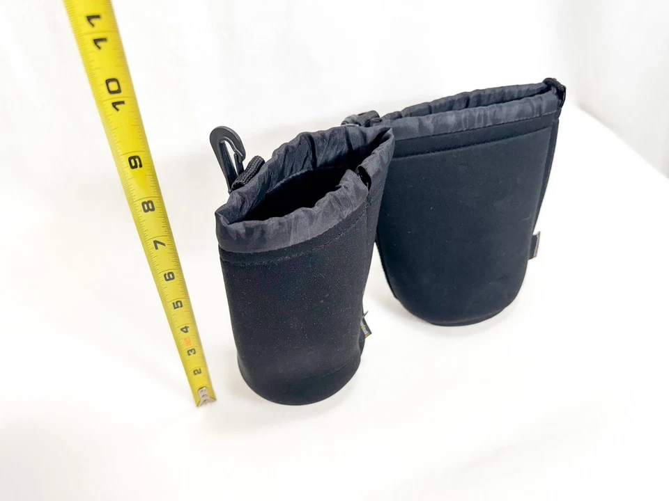 ProMaster Padded Neoprene Lens Bag/Pouch - Set of 2 - Black 7" Tall x 4" Wide - Image 3 of 4
