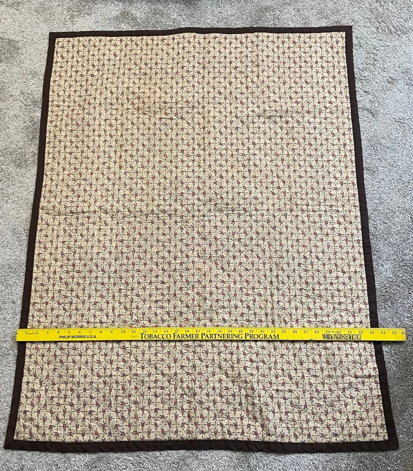 Manta Edredón Bebé Arca de Noé Marrón Tostado Aprox 34"x44" Foto 4 de 4