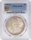 1897-O Morgan Silver Dollar AU58 PCGS
