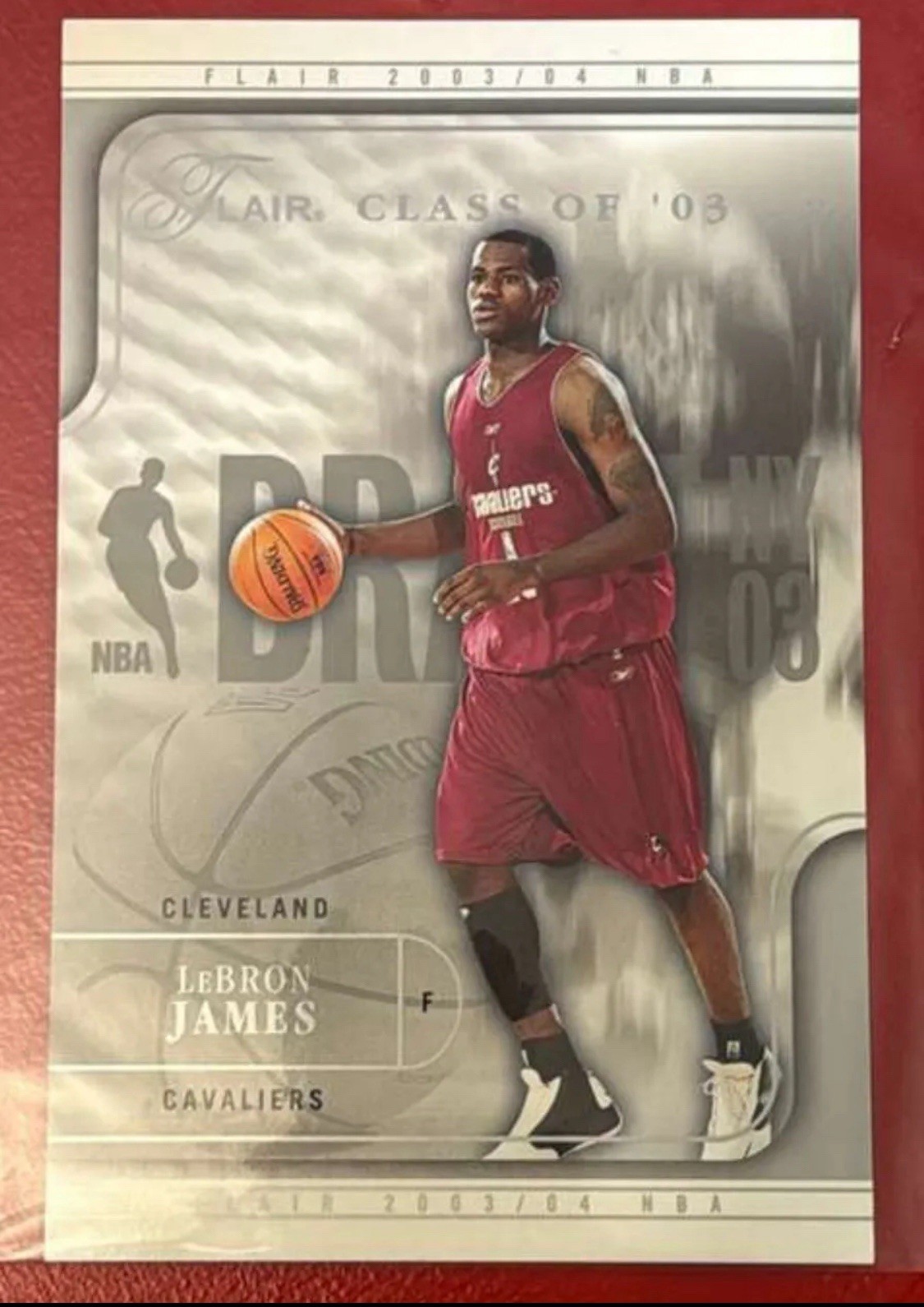 LEBRON JAMES 2003-04 Flair Rookie Jumbos #94 RC Box Topper Super Rare #d/400