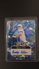 2025 Leaf Optichrome Aquatic lava Tuna Brady Allen 1/1 Auto Autograph Wisconsin 