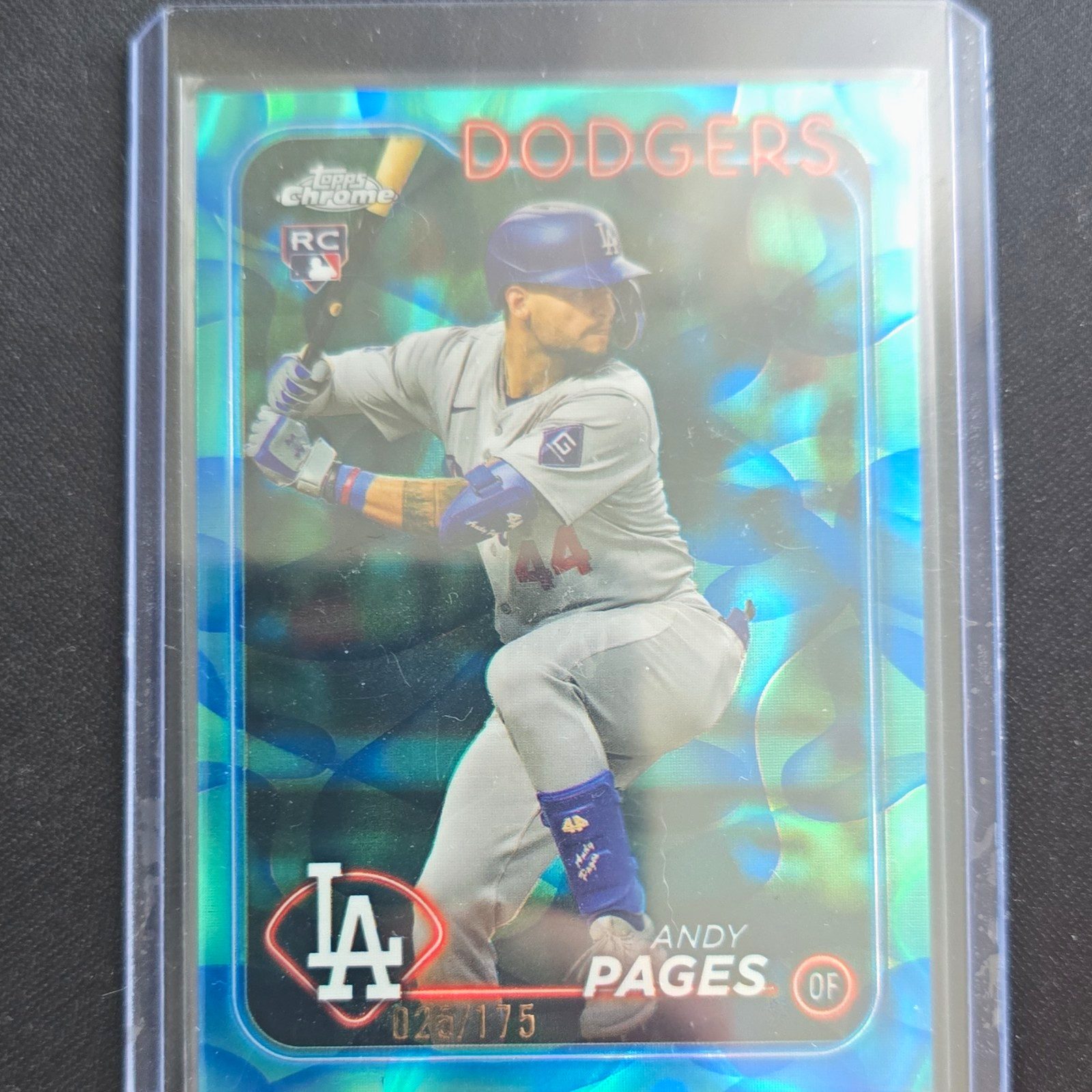 2024 Topps Chrome Update Andy Pages Aqua & Blue Lava Lamp /175 RC #USC148