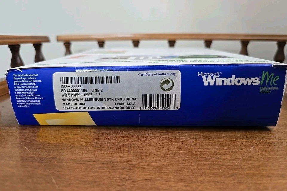 Actualización OEM Windows Me Millennium Edition Step Up NUEVO - Desgaste de caja de luz Foto 3 de 4