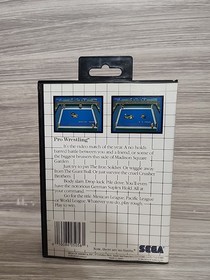 Pro Wrestling (Sega Master, 1986) W/Case - No Manual - Authentic