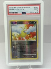 Pokemon Swablu Platinum Shiny Reverse Holo Rare #SH5 PSA 9 on eBay