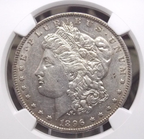 1896 "O" Morgan SILVER Dollar $1 NGC AU53 #012 About Uncirculated ECC&C, Inc.