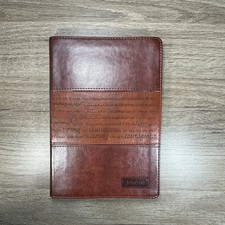 Leather Journal Notebook   Inspirational Scripture Cover   Lined Pages
