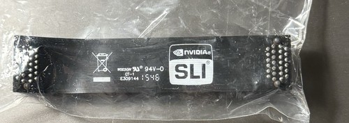 Neu SLI Bridge Flex Kabel 100mm 2 WEGE für MSI NVIDIA Grafikkarte Stecker - Bild 1 von 3