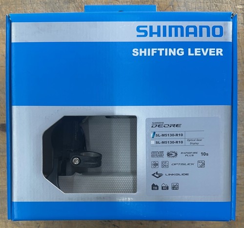 Shimano DEORE Linkglide SL-M5130 Changement de vitesse 10 vitesses droit avec indicateur de vitesse Manettes de dérailleur