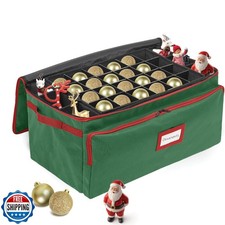 Premium Christmas Ornament Storage Box   Holds up to 72-3  Ornaments  8 Side