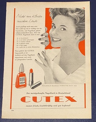 Werbeanzeige/advertisement A5:  Cutex Nagellack      1958   (WA383)