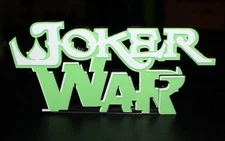 Joker War 3D printed Logo Sign Wall Desk Shelf Art