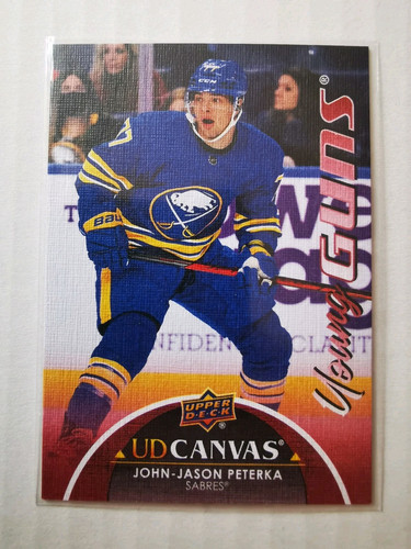 John Jason Peterka 2021/22 Upperdeck Extended Young Guns Canvas Buffalo Sabres