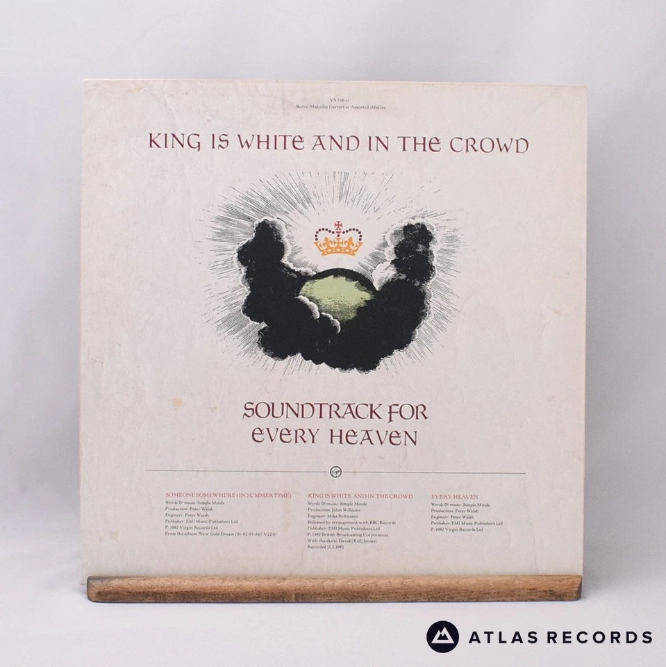 Simple Minds Someone Somewhere (In Summertime) 12" Single Vinyl Record - EX/EX - Image 3 of 4