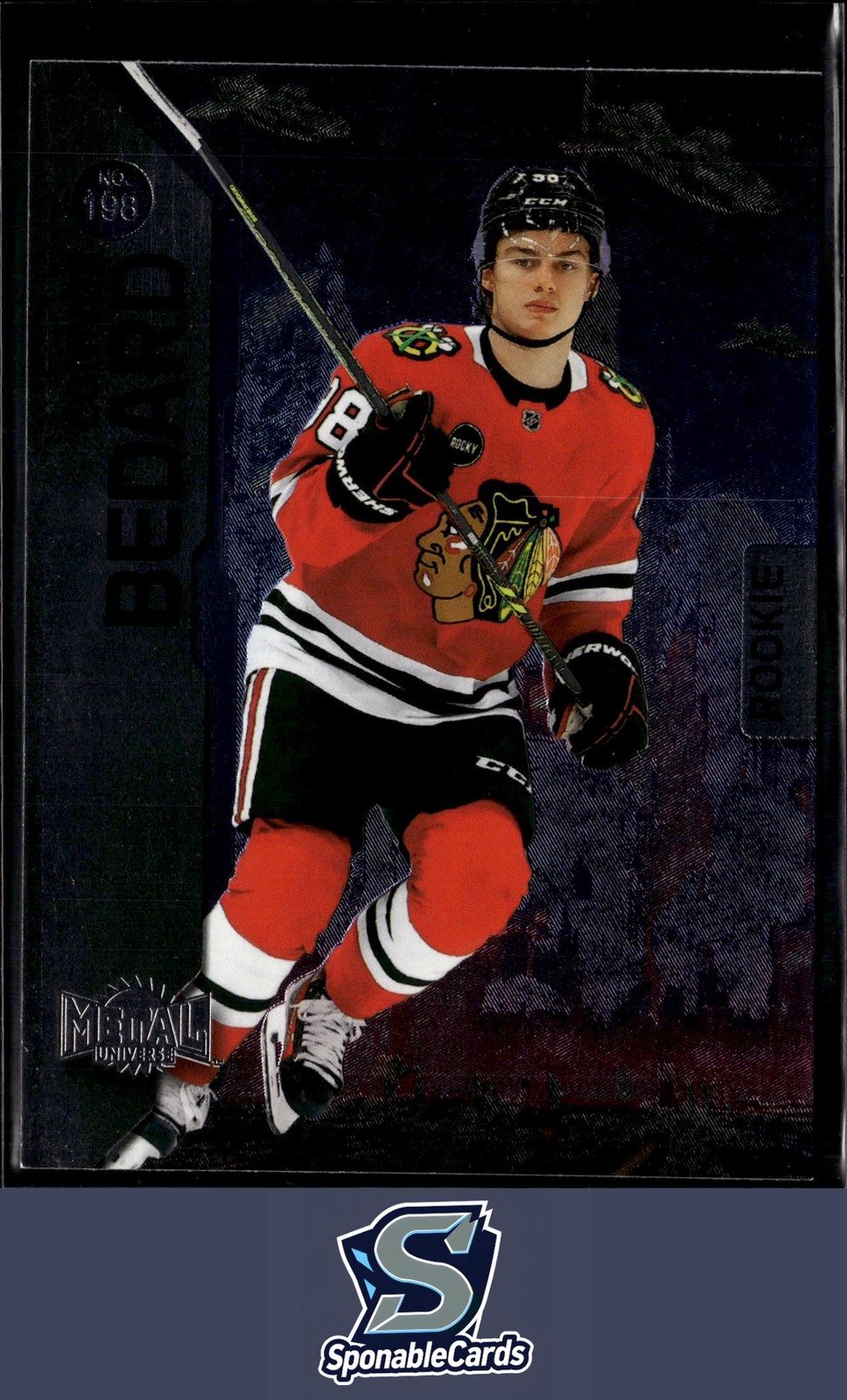 2023-24 SkyBox Metal Universe #198 Connor Bedard