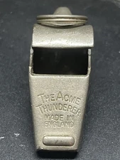 Vintage Acme Thunderer Whistle Police Donald S Lavigne Inc Brass England