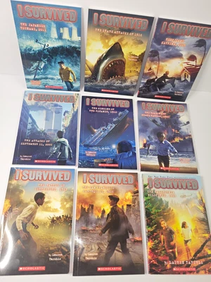 Scholastic I Survived PB Lot 9 by Lauren Tarshis Ages 9-12 Fiction - Image 1 of 4