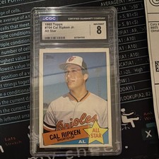 Topps 1985 Cal Ripken Jr All-Star #704 Baltimore Orioles CGC 8 Graded