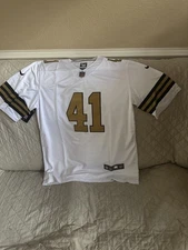 Men’s New Orleans Saints Jersey Adult Large Alvin Kamara #41  NWT  White 